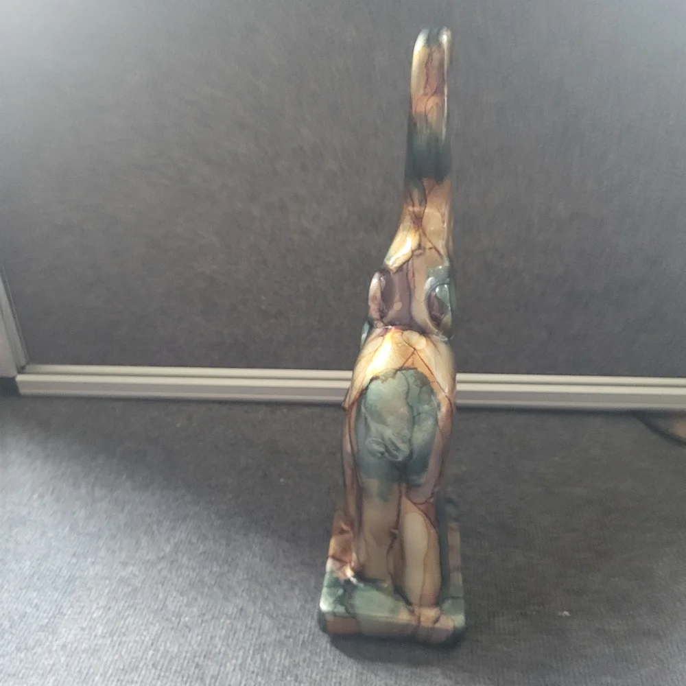 Pier 1 Elephant and calf statue decor